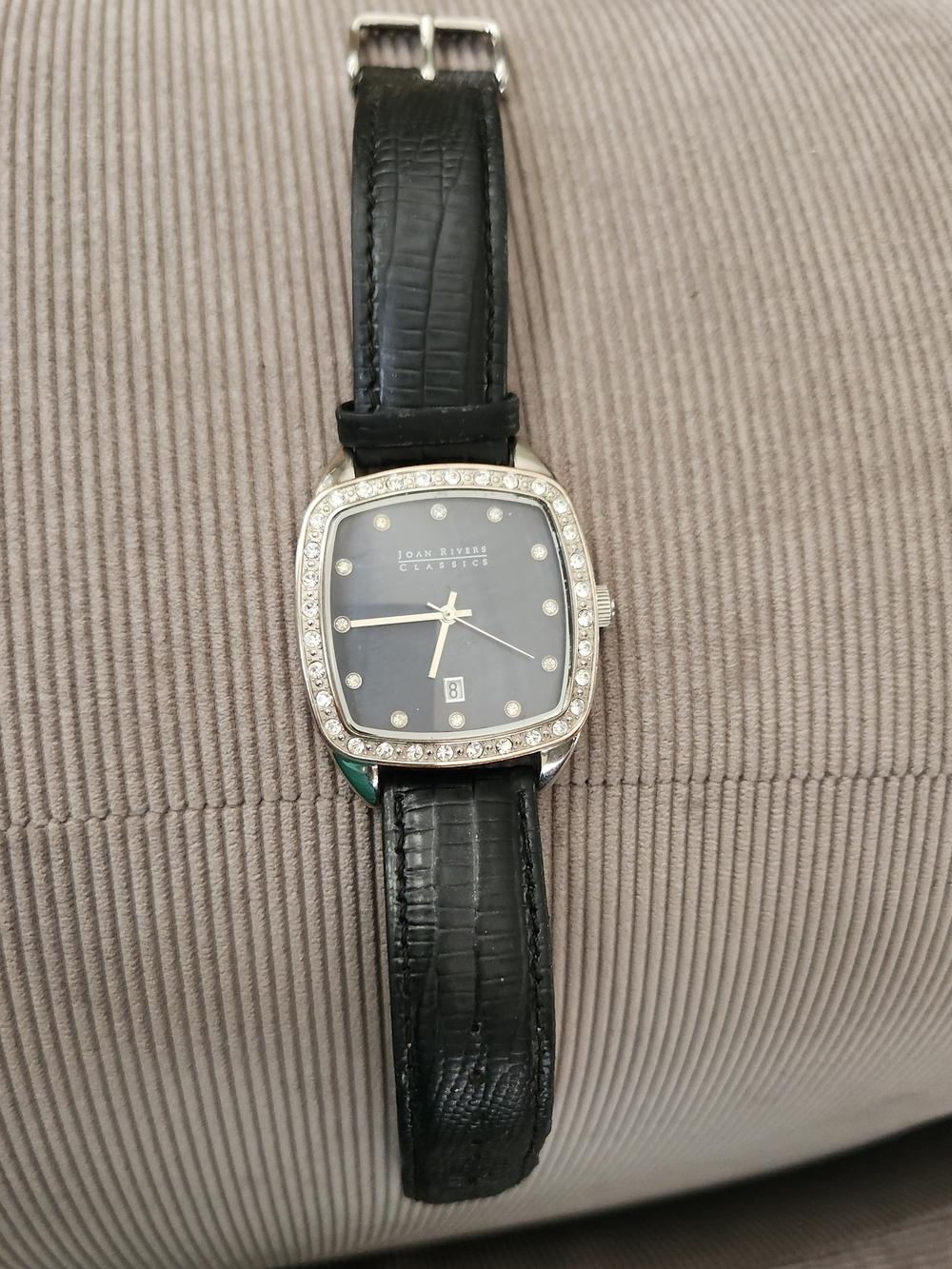 Vintage Joan Rivers Classics Collection crystal accent Women's watch, model V377